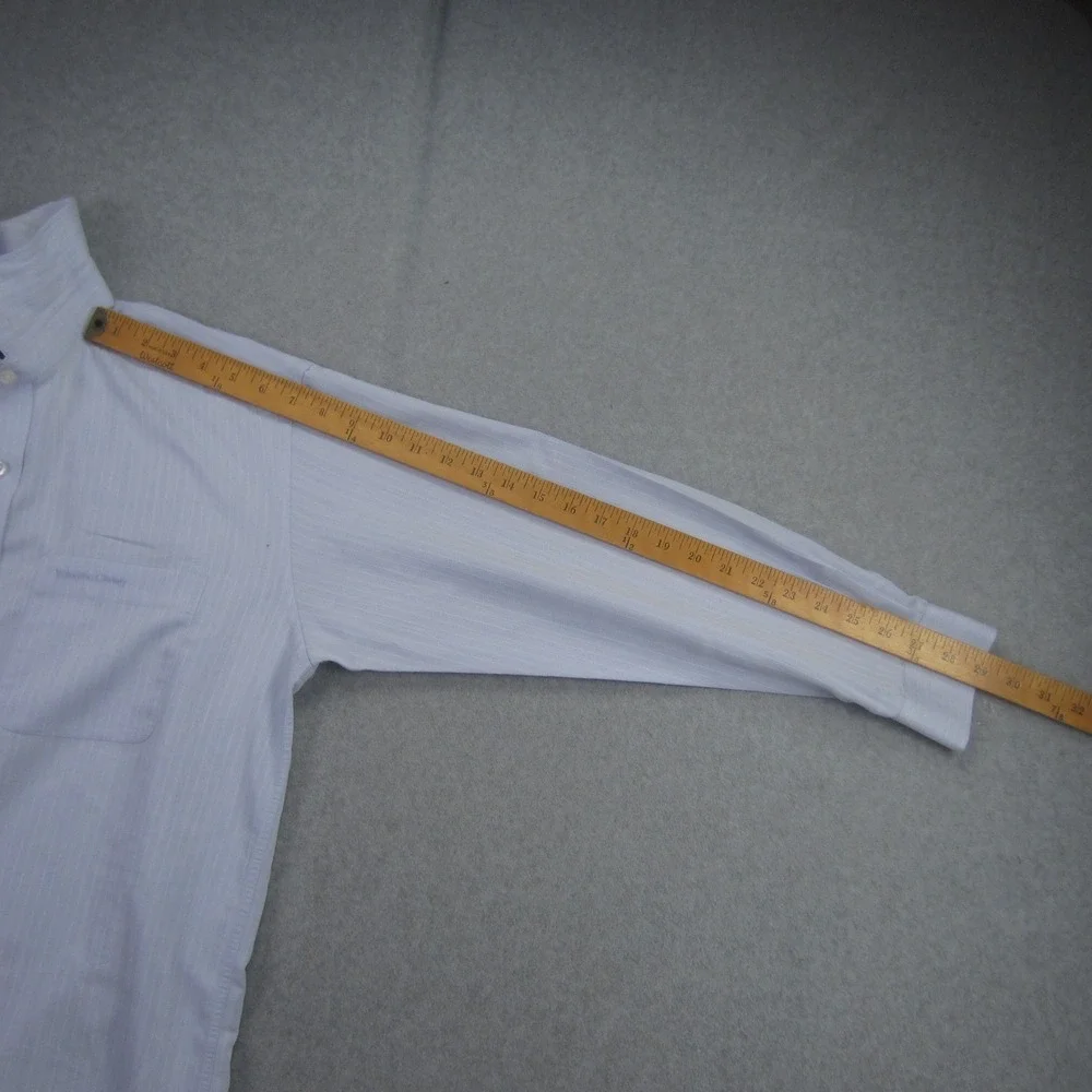 VALENTINO CHRISTY Paris Dress Shirt Mens 100 US Large Blue Button‎ Up LS - Picture 12 of 16